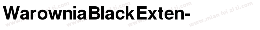 Warownia Black Exten字体转换